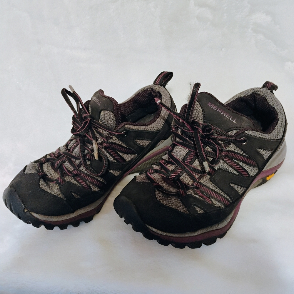 MERRELL VIBRAM Women Siren Edge 3 J035326 Black Grey Hiking Shoes Sneakers 5.5